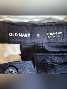 Old Navy Dark Navy Button-Front pants.